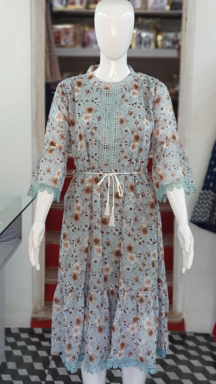Ff 4025 Fancy Party Wear Wholesale Western Wear Frock Catalog
